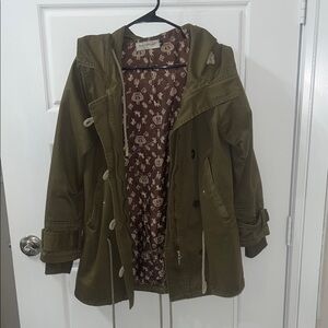 XIXIZHILIAN | Olive Green Hooded Jacket